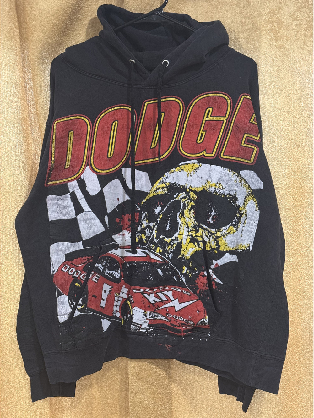 Black Dodge graphic hoodie